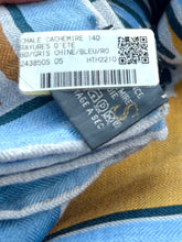 Load image into Gallery viewer, HERMES RAYURES D’ÉTÉ 140 CASHMERE SILK SHAWL NEW