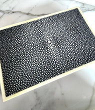 Load image into Gallery viewer, SHAGREEN GALUCHAT STINGRAY SET OF 2 VINTAGE BOXES ART DECO STYLE
