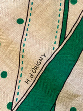 Load image into Gallery viewer, HERMES GREEN LA PROMENADE DU MATIN CASHMERE SILK SHAWL NEW WITH TAGS