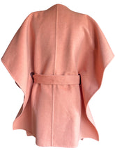 Load image into Gallery viewer, HERMÈS BABY CASHMERE PONCHO CAPE JACKET LAMBSKIN PINK PEACH NEW WITH TAGS