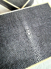 Load image into Gallery viewer, SHAGREEN GALUCHAT STINGRAY SET OF 2 VINTAGE BOXES ART DECO STYLE