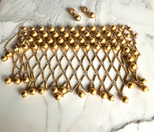 Load image into Gallery viewer, POGGI PARIS CHOKER BIB NECKLACE EARRING SPECTACULAR SET VINTAGE 1980’s.