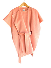 Load image into Gallery viewer, HERMÈS BABY CASHMERE PONCHO CAPE JACKET LAMBSKIN PINK PEACH NEW WITH TAGS