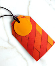 Load image into Gallery viewer, HERMÈS PETIT H BAG LUGGAGE SILK SCARF TWILL LEATHER DOUBLE SIDED CHARM BRAND NEW