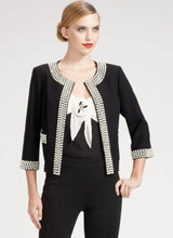 Load image into Gallery viewer, ST JOHN PEARL EMBELLISHED COCO JACKET NWT