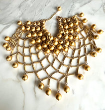 Load image into Gallery viewer, POGGI PARIS CHOKER BIB NECKLACE EARRING SPECTACULAR SET VINTAGE 1980’s.