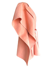 Load image into Gallery viewer, HERMÈS BABY CASHMERE PONCHO CAPE JACKET LAMBSKIN PINK PEACH NEW WITH TAGS