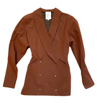 Load image into Gallery viewer, NULLE PART AILLEURS BAUDURET ICONIC 1980s ELASTIC JACKET SKIRT SET
