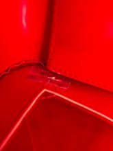 Load image into Gallery viewer, CHANEL 1995 RED PATENT PVC RUNWAY MAXI JUMBO VINTAGE BAG