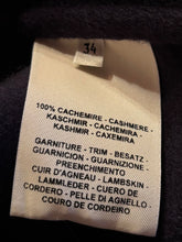 Load image into Gallery viewer, HERMES TATERSAL CASHMERE LAMB LEATHER NAVY BLUE JACKET NEW