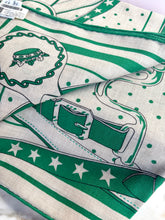 Load image into Gallery viewer, HERMES GREEN LA PROMENADE DU MATIN CASHMERE SILK SHAWL NEW WITH TAGS