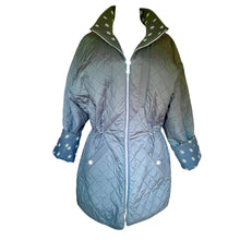 Load image into Gallery viewer, HERMES NAVY BLUE CHAÎNE D’ANCRE REVERSIBLE PARKA JACKET QUILTED COAT