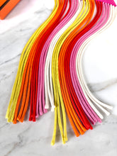 Load image into Gallery viewer, HERMES SILK FRINGED TWILLY PINK EX-LIBRIS LES PARISIENNES