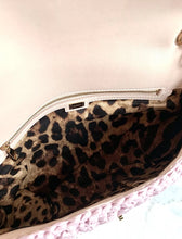 Load image into Gallery viewer, DOLCE & GABBANA PINK RAFFIA CRYSTAL BAG