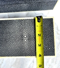 Load image into Gallery viewer, SHAGREEN GALUCHAT STINGRAY SET OF 2 VINTAGE BOXES ART DECO STYLE