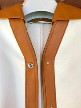 Load image into Gallery viewer, HERMES FRINGE DOUBLE FACE CASHMERE LAMBSKIN JACKET COAT PONCHO CAPE $10,000