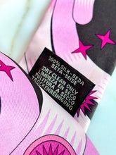 Load image into Gallery viewer, HERMES RARE PINK FRINGED SILK TWILLY LA SOURCE DE PEGASE