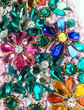 Load image into Gallery viewer, DOLCE & GABBANA PINK RAFFIA CRYSTAL BAG