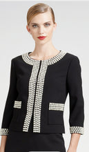 Load image into Gallery viewer, ST JOHN PEARL EMBELLISHED COCO JACKET NWT