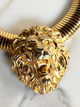 Load image into Gallery viewer, MASSIVE 1980s LION OMEGA TUBOGAS VINTAGE CHUNKY NECKLACE