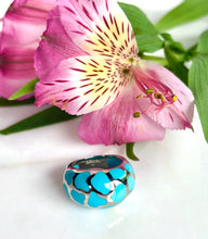 Load image into Gallery viewer, ANGELIQUE DE PARIS RESIN LEOPARD SAFARI STERLING SILVER RING