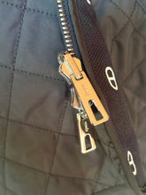 Load image into Gallery viewer, HERMES NAVY BLUE CHAÎNE D’ANCRE REVERSIBLE PARKA JACKET QUILTED COAT