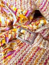 Load image into Gallery viewer, CHANEL 2001 LESAGE PINK TWEED JACKET BELT w/ EXTRAVAGANT COCO LINING
