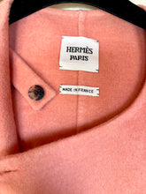 Load image into Gallery viewer, HERMÈS BABY CASHMERE PONCHO CAPE JACKET LAMBSKIN PINK PEACH NEW WITH TAGS