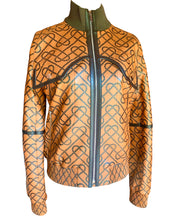 Load image into Gallery viewer, HERMES EQUESTRIAN PRINTED LEATHER BOMBER JACKET NEW