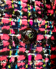 Load image into Gallery viewer, CHANEL LESAGE PINK RIBBON TWEED 2013 RUNWAY JACKET SKIRT SET