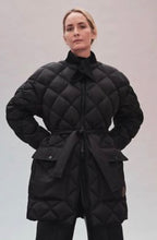 Load image into Gallery viewer, HERMÈS LONG DIAMOND QUILTED DOWN PUFFER COAT JACKET NEW $4,425