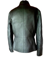Load image into Gallery viewer, HERMÈS ESPRIT DEERSKIN BLACK LEATHER BIKER JACKET PRISTINE