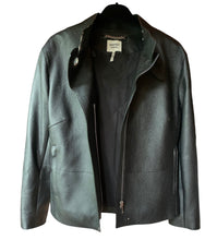 Load image into Gallery viewer, HERMÈS ESPRIT DEERSKIN BLACK LEATHER BIKER JACKET PRISTINE
