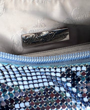 Load image into Gallery viewer, WHITING AND DAVIS ICONIC METALLIC CHAIN MESH LUCITE BAG