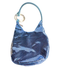 Load image into Gallery viewer, WHITING AND DAVIS ICONIC METALLIC CHAIN MESH LUCITE BAG