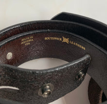 Load image into Gallery viewer, GENUINE MASSIVE TURQUOISE STERLING SILVER BUCKLE SIGNED w/2 BELT STRAPS