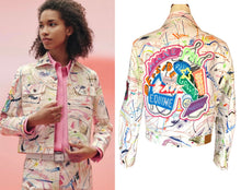 Load image into Gallery viewer, HERMÈS EMBROIDERED CHEVALOSCOPE DENIM JACKET 2023 NEW WITH TAGS $5,500