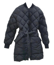 Load image into Gallery viewer, HERMÈS LONG DIAMOND QUILTED DOWN PUFFER COAT JACKET NEW $4,425