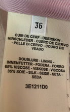 Load image into Gallery viewer, HERMÈS PINK MAUVE LEATHER BLAZER JACKET NEW