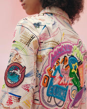 Load image into Gallery viewer, HERMÈS EMBROIDERED CHEVALOSCOPE DENIM JACKET 2023 NEW WITH TAGS $5,500
