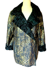 Load image into Gallery viewer, OSCAR DE LA RENTA ASTRAKHAN LAMB FUR LEATHER PREFALL 2014-15 JACKET COAT NEW