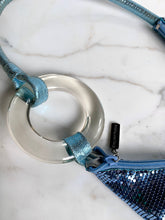 Load image into Gallery viewer, WHITING AND DAVIS ICONIC METALLIC CHAIN MESH LUCITE BAG