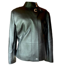 Load image into Gallery viewer, HERMÈS ESPRIT DEERSKIN BLACK LEATHER BIKER JACKET PRISTINE