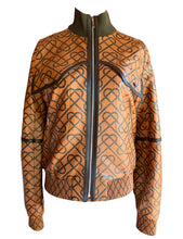 Load image into Gallery viewer, HERMES EQUESTRIAN PRINTED LEATHER BOMBER JACKET NEW