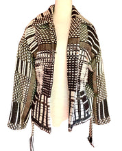 Load image into Gallery viewer, OSCAR DE LA RENTA RUNWAY METALLIC TWEED INSULATED SILK WOOL JACKET COAT