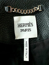 Load image into Gallery viewer, HERMÈS ESPRIT DEERSKIN BLACK LEATHER BIKER JACKET PRISTINE