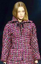 Load image into Gallery viewer, CHANEL LESAGE PINK RIBBON TWEED 2013 RUNWAY JACKET SKIRT SET
