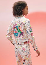 Load image into Gallery viewer, HERMÈS EMBROIDERED CHEVALOSCOPE DENIM JACKET 2023 NEW WITH TAGS $5,500