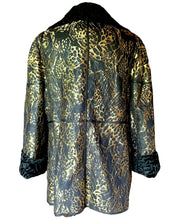 Load image into Gallery viewer, OSCAR DE LA RENTA ASTRAKHAN LAMB FUR LEATHER PREFALL 2014-15 JACKET COAT NEW