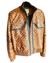 Load image into Gallery viewer, HERMES EQUESTRIAN PRINTED LEATHER BOMBER JACKET NEW